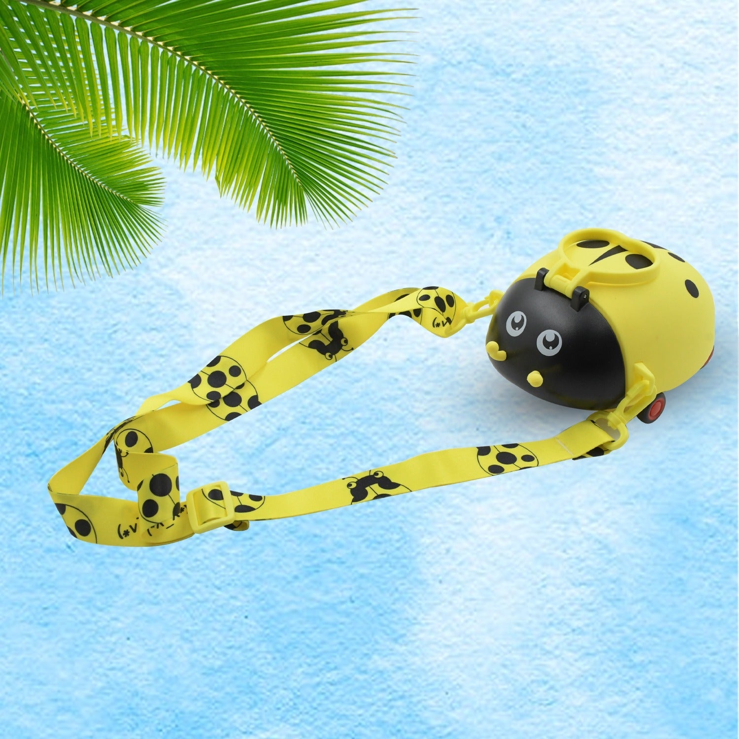 12566 Cute Plastic Bug Shape Water Bottle with adjustable shoulder strap, 4 wheel & Straw, portable drinking cup Water Bottle For Kids | Water Bottle | Return Gift For Kids | Water Bottle With Straw | School Kinds Water Bottle (1 Pc) 12566 Cute Plastic Bug Shape Water Bottle with adjustable shoulder strap, 4 wheel & Straw, portable drinking cup Water Bottle For Kids | Water Bottle | Return Gift For Kids | Water Bottle With Straw | School Kinds Water Bottle (1 Pc)
